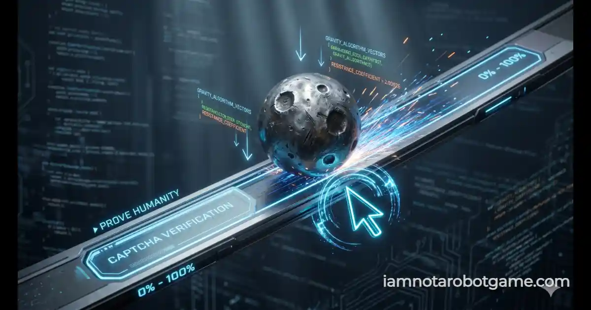 Level 18 Sisyphus Continuous Physics Matrix in the I'm Not a Robot Game