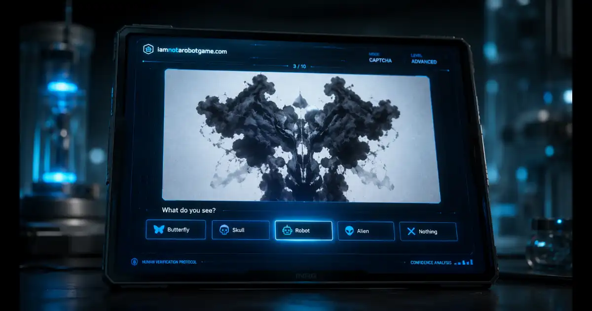 Level 20 Rorschach Psychological Turing Test in the I'm Not a Robot Game