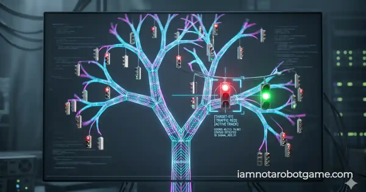 Level 31 Traffic Tree Procedural Simulator Turing Test Solution