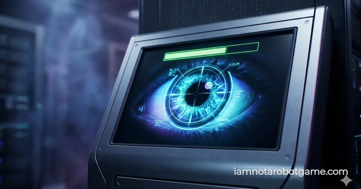 Level 39 Facial Exam Biometric Retina Tracker Turing Test Solution