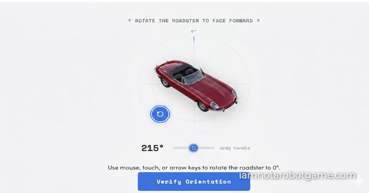 Level 5 Rotation Spatial Turing Test Solution in the I'm Not a Robot Game