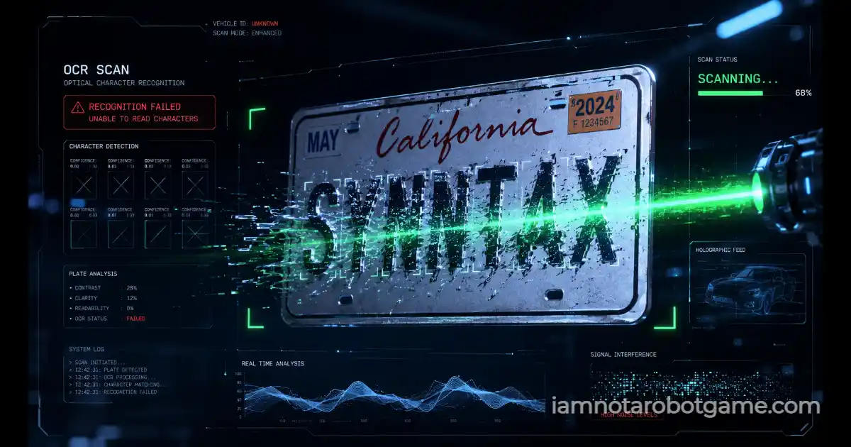 Level 8 License Plate Solution in the I'm Not a Robot Game